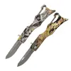 Navaja Plegable de Exterior Acero Inoxidable Mini Navaja Navaja Plegable de Supervivencia para Exteriores Navaja Plegable Portátil Defensa Personal para Exteriores Navaja de Exterior