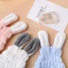 Gorro de Ducha Absorbente de Conejito de Dibujos Animados Lindo de Invierno Cuidado del Cabello Toalla para el Cabello para Niños Turbante Secado del Cabello