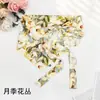 Nuevo Bufanda Triangular de Encaje Fina para Verano Otoño Solapa Trasera Bufanda de Satén para Mujer Estilo Coreano Chal Retro Accesorios para la Cabeza