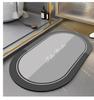 Alfombra de Piso Moderna Simple de Barro Diatómico para Baño Resistente a las Manchas Baño Absorbente de Agua Alfombra Antideslizante Resistente al Desgaste Fácil de Limpiar Alfombra para Pies