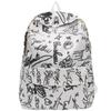 Mochila feminina 2023, nova moda, estilo universitário, estilo japonês, grande capacidade, casual, simples, de lona, com costas