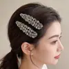 Pinza para el Cabello de Lujo Ligero con Diamantes Completos, Pinza para Flequillo, Pasador para Mujer, Pinza Bb de Estrás con Forma de Corazón de Gama Alta, Pinza Lateral Nueva de Moda