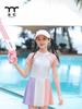 Traje de baño infantil Yongyi Traje de baño para niñas Traje de baño de una pieza para niñas 2025 Nuevo Verano Protección solar Piscina Traje de baño de princesa