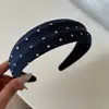 Linda tiara de coroa alta estilo coreano para mulheres, tiara versátil para lavar o rosto, estilo preguiçoso, bolinhas, para sair, presilha de cabelo, acessório de cabelo