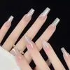 Arte de Unhas Elegante Nova de Luxo Estilo Borboleta, Adesivos de Unhas de Alta Qualidade Que Realçam a Pele, Unhas Populares Usáveis, 24 Peças