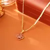 Popular Collar Colgante Cuadrado de Circonita de Cristal, Estilo Festivo de Año Nuevo, Cadena para Suéter de Moda de Gama Alta, Pendientes Exquisitos
