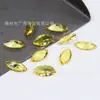 Atacado de fábrica vidro marquise, vidro marquise branco e colorido 1.5*3-6*12mm cabochão de fundo pontudo pedras soltas