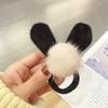 Nueva celebridad de Internet bola de pelo cuerda para el cabello para mujer temperamento simple coleta banda elástica alta elasticidad no daña el cabello otoño e invierno anillo para el cabello de felpa