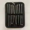 Extractor de Acné al por Mayor Personalizado Fabricante Pinza Celular de Precisión Removedor de Puntos Negros Set de Agujas para Acné de Acero Inoxidable