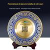 Venda direta de fábrica de cobre puro placa de medalha cloisonne metal bronze empresas de produção de medalha em reconhecimento de funcionários pendentes cartão de autorização