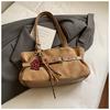 Bolso Retro de Gamuza para Mujer 2026 Nuevo Bolso de Hombro y Axila de Gran Capacidad Bolso Tote de Mano Estilo Relajado