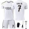 2526 Uniforme de fútbol del Real Madrid No. 5 Bellingham 7 Vinicus 9 Mbapelo traje de camiseta de fútbol Jersey