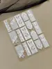 Pegatinas de Arte para Uñas de Encaje de Flor de Hormiga y Mariposa 3D en Relieve Se Pueden Cortar Arbitrariamente Precio de Mayorista de Fábrica YT8847