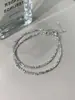 Nuevo estilo de delicada pulsera de plata, un accesorio lujoso y chic para mejores amigas, con un diseño único y adecuado tanto para mujeres como para niños.