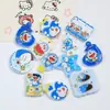 Impreso de Dibujos Animados Gato Perro Estrella Hombre Cachorro Manzana DIY Hecho a Mano Cadena para Teléfono Móvil de Cuentas Llavero Accesorios de Joyería