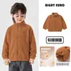 Jaqueta Europeia de Menino Inverno Mais Veludo Top para Bebê Espessado Fleece Coral Nova Roupa Infantil Roupas Infantis Roupas de Inverno Tendência