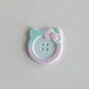 Novos acessórios de botão de cabeça de gato KT acessórios de roupa diy acessório de cabeça presilha de cabelo capa de celular furo decorativo decoração de sapatos