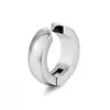 Clip para oreja curvo de acero inoxidable y acero de titanio transfronterizo, aretes falsos sin perforación para hombre, aretes geométricos de moda, aretes, aretes en stock