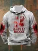 Sudadera con Capucha Estilo Grotesco de Halloween Impresa en 3D para el Comercio Transfronterizo Europeo 2025 AliExpress