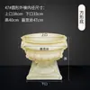 Molde para Vaso de Flores Redondo de Cimento Estilo Europeu, Molde de Plástico para Vaso de Flores com Padrão, Jardim de Vasos Espessado de Aço Plástico DIY