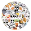 105 Novos Adesivos Fofos de Gato para Decorar Geladeiras, Adesivos Personalizados para Planner DIY, Atacado do Fabricante
