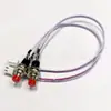 Botón pequeño redondo PBS-110 con cable, reinicio momentáneo de 2 pines, interruptor de botón no enclavable, terminales de cobre, apertura de 7 mm