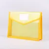 Bolsa para Archivos A4 Botón Transparente Estéreo Gran Capacidad Oficina Archivo de Información Estudiante Papel de Examen Almacenamiento Broche Bolsa de Papelería