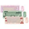 En Stock de Fábrica 7400 Set de Teclado y Ratón Inalámbricos Versión Batería Dopamina Computadora de Escritorio Laptop Set de Teclado de 61 Teclas y Ratón