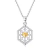 Collar con Colgante de Piedra de Cristal Natural en Forma de Corazón Plata de Ley S925 Hueco Cadena para Clavícula de Mujer Topacio Peridoto de Alta Gama