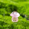 Micro-Paisaje de Musgo Lindos Hongos Luminosos Accesorios de Decoración DIY para Jardinería Paisajismo Mini Adornos de Escritorio