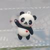 Bonito Panda Chaveiro Estéreo Boneca Cartoon Saco de Escola Pingente Jardim de Infância Prêmios Presente Empurrando Presente Atacado
