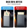 Estuche Delgado para Cigarrillos para 20 Cigarrillos, Ultra-Delgado Portátil para Hombre, Automático Pop-Up, Resistente a la Humedad, Aleación de Aluminio Grabada, Estuche de Cigarrillos de Gama Alta