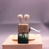 Clipe de saída de ar condicionado de carro, quadrado, cor de vidro, frasco de perfume, aromaterapia para ar condicionado de carro, frasco de cor de vidro