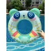 En stock Anillo inflable engrosado para natación infantil Anillo de natación de dinosaurio Anillo de natación de verano colorido Anillo para las axilas Anillo de natación con asa estéreo