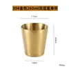 Taza Gruesa de Acero Inoxidable Coreano 304 Taza para Bebidas de Restaurante de Barbacoa Taza de Agua Taza de Cerveza de Restaurante Taza de Té Aislada de Doble Pared