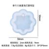 Molde de Silicona para Llavero de Colgante Único de Resina DIY Sin Pulir con Esquinas Redondeadas Transfronterizo