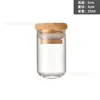 Suministrado Directamente por el Fabricante, Botella de Vidrio Redonda de Fondo Redondo de 30 mm con Tapón, Mini Botella de Deriva, Botella de los Deseos, Tapa de Bambú, Botella Pequeña de Almacenamiento de Frijoles Dorados