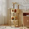 Estrutura de Escalada para Gatos, Árvore de Escalada para Gatos, Estrutura de Escalada Grande Específica para Gatos, Estrutura de Escalada com Cama de Gato Integrada, Estrutura de Escalada Grande de Luxo para Gatos