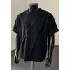 Verão 2026 Novo Estilo Estilo Hong Kong Molde Falso Tamanho Plus Size Algodão Hua Camiseta de Manga Curta M-5X HT261154-P17