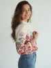 Venda Direta da Fábrica 2026 Camisa Colarinho Estampada Estilo Europeu e Americano Macia e Confortável, Nova Camisa Solta de Manga Longa para Primavera e Outono