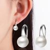 Arete de perlas de moda para combinar con todo, gancho para arete, moda japonesa y coreana, joyería para la oreja, gancho para la oreja