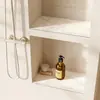 Alfombrilla simple de nicho hecha de tierra de diatomeas, absorbente de agua, secado rápido, alfombrilla a prueba de humedad, alfombrilla antihongos para estante de baño, alfombrilla de drenaje para encimera de baño