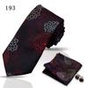 Corbata de alta gama para negocios, pañuelo de bolsillo, 3 piezas, regalo para hombre, vestido de boda, corbata de poliéster de seda, corbata de traje
