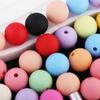 Cartão 10mm Tinta ao Toque Furo Reto Contas de Acrílico Contas para Caneta Vestível DIY Acessórios para Corrente de Celular Chaveiro Corrente de Bolsa Colar