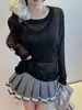 Camiseta Fina de Manga Longa para Mulheres, Camada Base, Cobertura para Ar Condicionado de Verão 2026, Cor Sólida, Ombro Normal, Camiseta com Proteção Solar