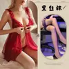 Camisón de encaje puramente sensual para mujer, de verano, de alta gama, con calados, transparente, sexy, ropa de dormir, cómodo para el uso en casa.