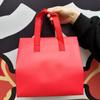 Bolsas de Tela No Tejida Listas para Enviar para Llevar, Bolsas Tote Plegables Espesadas con Aislamiento de Papel de Aluminio para Empaque de Té de Leche