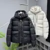 Jaqueta de Penas Quente Espessa de Inverno, Mesmo Estilo de Song Qian, Casaco de Penas Versátil com Capuz Unissex, Roupa Casual da Moda