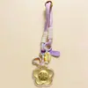 Chaveiro de Ouro Puro 999 em Formato de Moeda Pingente para Bolsa de Celular Presente Empresa Atacadista Presente de Reunião Anual