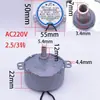Existem Dois Tipos de Motores Síncronos, 220V50Hz-4W-2.5/3 Rpm, para um Total de 6 Modelos